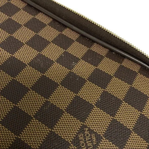 Authentic LOUIS VUITTON Pegase 45 (Old Model) Ebene Damier Suitcase br738-122525 - Picture 5 of 15